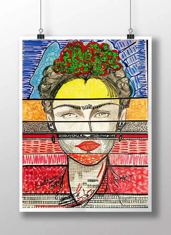 Frida Oil on Canvas 35" x 24"