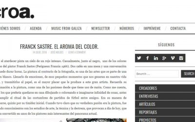 Croamagazine: FRANCK SASTRE. El AROMA DEL COLOR